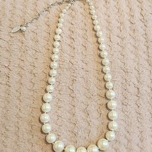 Talbots Classic White Pearl Necklace